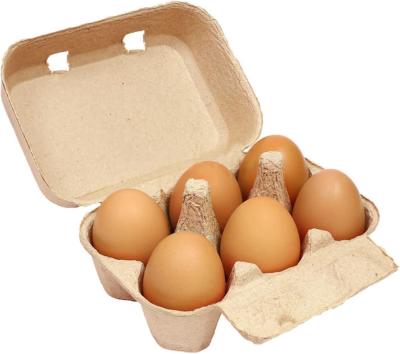 China biodegradable sustainable Paper Pulp Egg Cartons 3x4 Style Vintage Blank Egg Cartons For Fresh Duck Quail Storage Kitchen Family Farmhouse for sale