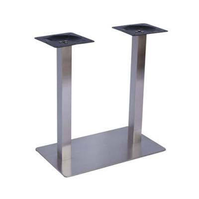 China New Arrival Furniture Metal Restaurant Square Dining Table Base Stainless Steel Table Base Easy Installation Side Cast for sale