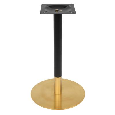 China 2022 New High Quality Wholesale Easy Insurance Installation Modern Furniture Gold Stainless Steel Base For Dining Table for sale