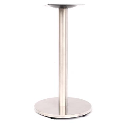 China Jj-B027I-1 Easy Installation Good Performance Around Stainless Steel Furniture Table Base Metal Dining Accessory for sale