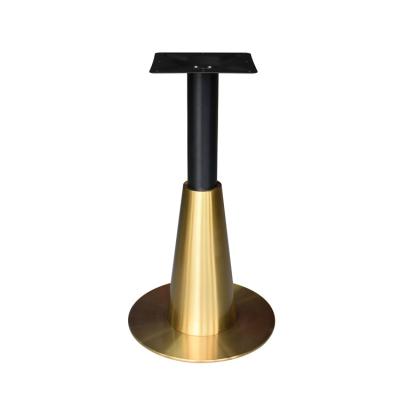 China 2022 Easy Installation Sales Directly Wholesale Modern Furniture Gold Stainless Steel Table Base Dining Bar Table Legs for sale