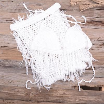 China 2020 breathable new up-to-date skirt with tassels bikini skirt resort beach handwoven swimsuit for sale