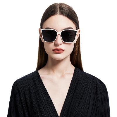 China New Logo Luxury Women Custom Made Wholesale Rimless Oversized Square Frame Sunglasses 2022 Fashion Big Shading Sunglasses for sale