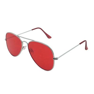 China Fashion Sunglasses Small Round Night Vision Sunglasses Custom Metal High Quality Glass Mirrored Sun Glasses For Women for sale