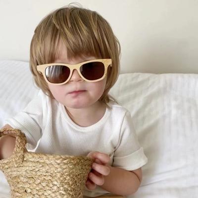 China High Quality Fashion Sunglasses In Stock OEM Bamboo Custom Sunglasses For Baby UV400 for sale