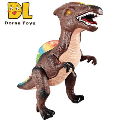 China Walking Light with Sound LED Howl Light Up Dinosaur Toys Walking Realistic T-Rex Dinosaur Figures with Howling Sound for Kids 3-12 Year Old for sale