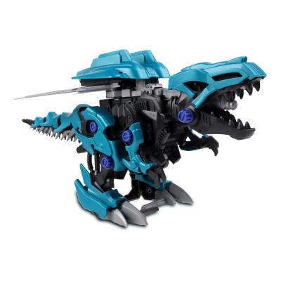 China DIY Educational Toys Walking Dragon Toys Sword Building Tyrannosaurus Rex Dinosaur Electronic Dinosaur STEM Robot Kit For Kids for sale