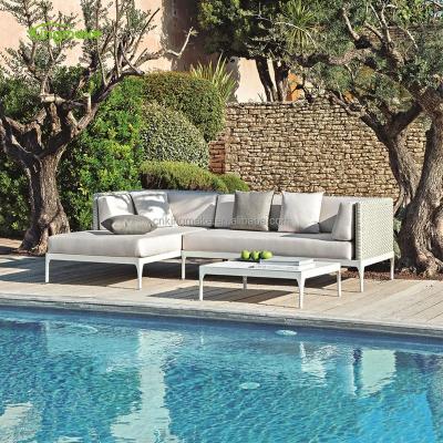 China Best Selling Modern Plastic Wicker Rattan Sofa Set Patio Furniture Aluminum Rattan Sectional Furniture For Home And Garden for sale