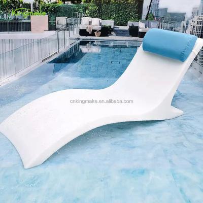 China Outdoor Contemporary Modern Garden Lounge Set Patio Pool Beach Hotel Furniture Factory Direct Plastic Furniture Plastic Sun Sofa for sale