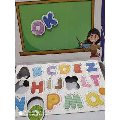 China Magnetic Magnetic Letter Puzzles with Magnet Board - Magnetic Puzzles for Preschool Kids Toddler Learning Letter ABC for sale