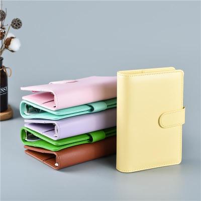 China paper & A5 A6 Cardboard Notebook Binding Loose Leaf Notebooks 6 Refillable Ring Binder for A6 Filler Paper Binding Cover with Magnetic Buckle for sale