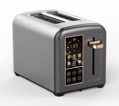 China Easy Operate 2 Slice Canton Touch Screen Smart Sandwich Electric Toaster for sale