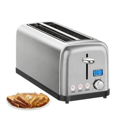 China Easy Operate Digital Electric Grill Electric Household Electric Household Automatic 4 Slice Timer Bread Sandwich Bread Maker Toaster for sale