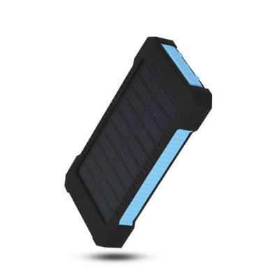 China Solar Panel Charging Camping 10000mah LED Light Power Bank Waterproof Solar Charging Power Bank for sale