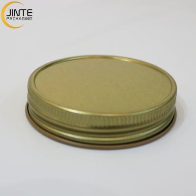 China Non Puddle Wholesale 70mml 53ml 45ml 89mm Custom Color Size Round Aluminum Gold Metal Lids Caps Closures For Mason Jar for sale