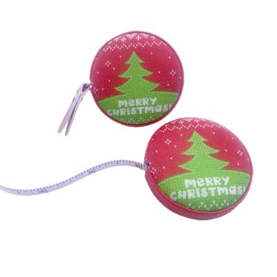 China New Design Polypropylene Customized Christmas Gift Mini Tape Measure Tailor Tape Portable Measure for sale