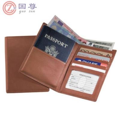 China Waterproof Travel Wallet Passport Bag Credit ID Card Cash Purse Wallet Travel Document Holder /Customized PU Leather Passport Case for sale