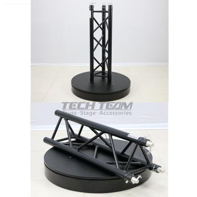 China 6082-T6 Aluminum Outdoor Lighting Triangular Roof Truss Black Triangular Truss for sale