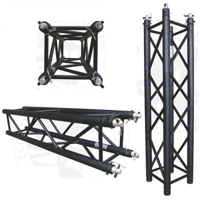 China Tech 6082-T6 Team Black Square Truss Aluminum 6082-T6 Light Aluminum Truss for sale