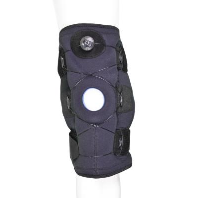 China Universal Professional Knee Brace Protective Neoprene Adjustable Knee Spring Brace With Metal Plate for sale