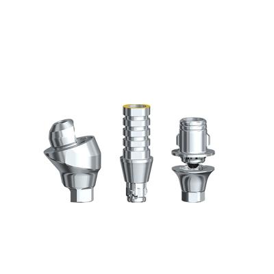 China Dental Implant Surgery ANGELS Customized CAD CAM Titanium Base Abutment For Dental Implant Ti Bases Compatible With O-sstem Nobel S-traumann System for sale