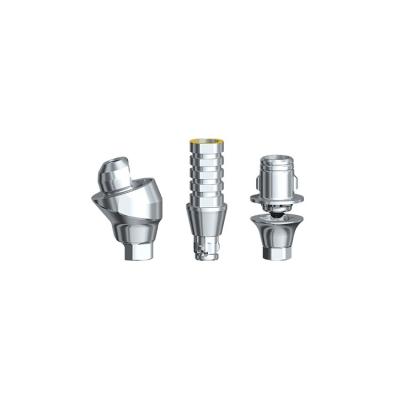 China Metal Compatible with I-TI Nobel S-traumann O-sstem Z-immer CAD CAM System Custom Titanium Dental Implant Abutment for sale