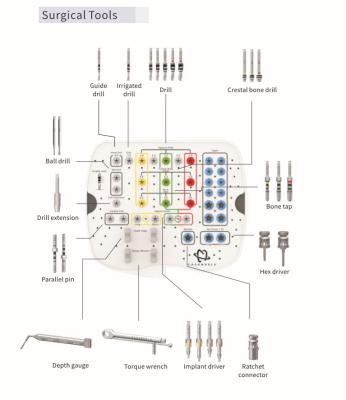 China Dental Implant Kit Angels Dental Implant Surgical Tool Kit With Dental Implant Drill For Dentist Surgical Kit for sale