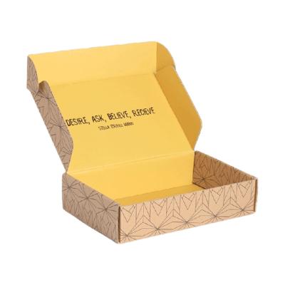 China Recycled Materials Factory Supplier Custom Recycled Corrugated Paperboard Packaging Material Clothing Product Gift Cardboard Shipping Box for sale