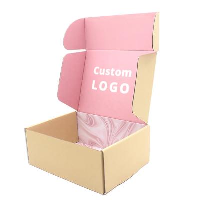 China Custom Recycled Product Recycled Materials Factory Supplier Shipping Kraft Corrugated Cardboard Packaging Box for sale