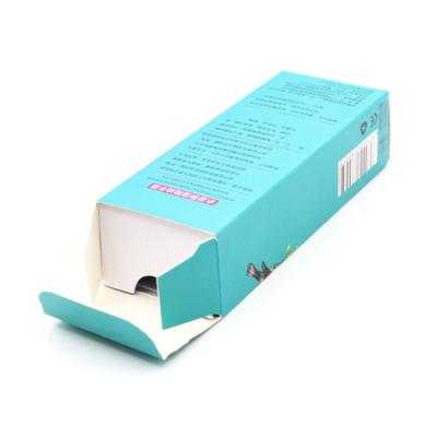 China Recycled Materials Factory Products Face Cream Custom Folding Recycled Thin Card Paper Packaging Box For Cosmetic for sale