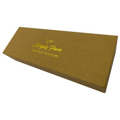 China Small Amount Of Materials Recycled Lid And Base Kraft Box Packaging Box Customized For Scarves for sale