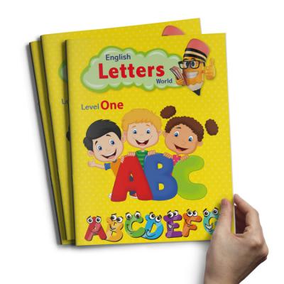 China Educational Customized Kids Painting Children Kids Coloring Letter Books Printing Soft Cover Kid's Book for sale