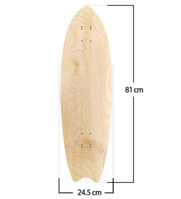 China Cheap price youth custom design wooden skateboard deck white 7 ply northeastern maple surfskate decks for sale