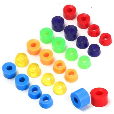 China Youth Skateboard Parts Truck Bushings 92A Hardness Shock Absorption Skateboard PU Bushings for sale