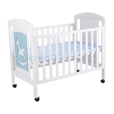 China Lovely Animal Crib Horse Bedside Infant Cribs Bed Rail Guard For Baby Bed In Bedroom for sale