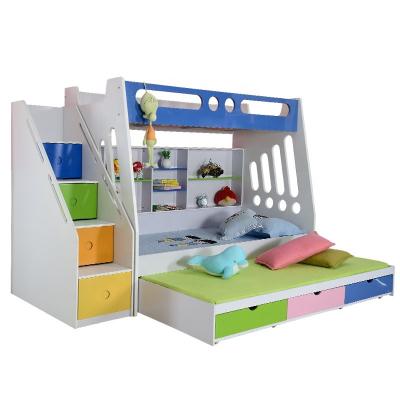 China Modern Hot Selling Used Kids Furniture Bunk Beds With Foshan Study Table for sale