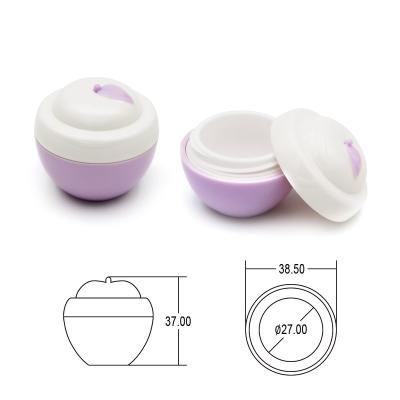 China Cosmetic Cute Design Apple Shape Empty Beauty Jars Wholesale Container Face Cream Cosmetic Cream Jar 10g for sale