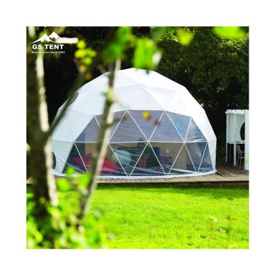 China Good Water Proof Price Aluminum Alloy Gazebo Geodesic Dome Tent With Clear Transparent PVC Dome Gazebo for sale