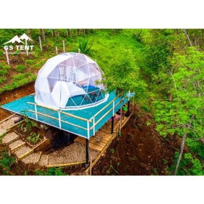 China 49ft PVC Water Proof Transparent Waterproof Gazebo For Garden Dome Tent for sale