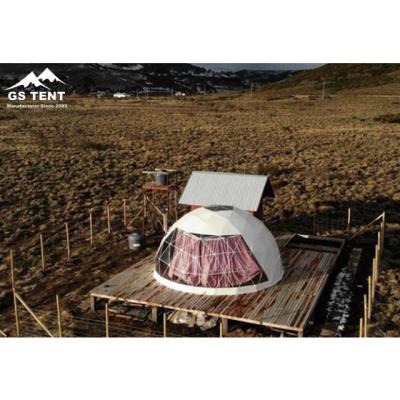 China Factory Price Water Proof Waterproof 19.6ft (6m) Glamping Geodesic Dome Tent For Resort for sale