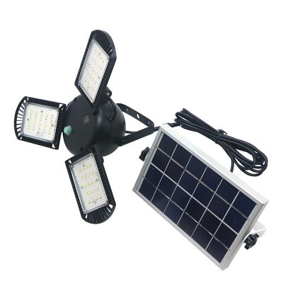 China Garden 60 Led Head Solar Lamp 3 Solar Light Adjustable Light With 2/4/6 Timer Remote Control for sale