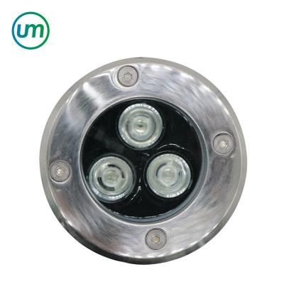 China Hotel 3W LED Underground Light IP68 Buried Recessed Floor Lamp Plaza Lights Outdoor Spotlight DC12V for sale