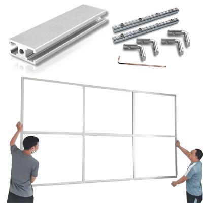 China Factory Professional 4k Home Theater High Definition 120 Inch Projector Screen Gray White With Frame for sale