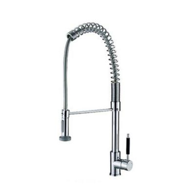 China High Guality Kitchen Faucets Multifunction Silver Brass Thermostatic Faucets Pull Down Mixer Kitchen Faucet for sale