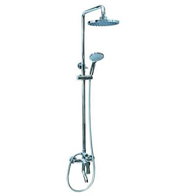 China With Slide Bar Lower Prices Bath And Shower Faucets Silver Brass Practical Professional Shower Head for sale