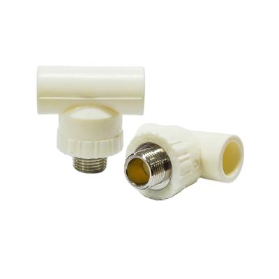 China New Widely Thread Ppr Pipe Easy Fitting External Direct Fitting Ppr Tee Installation Hot Water Pipe External Pipes And Fittings for sale