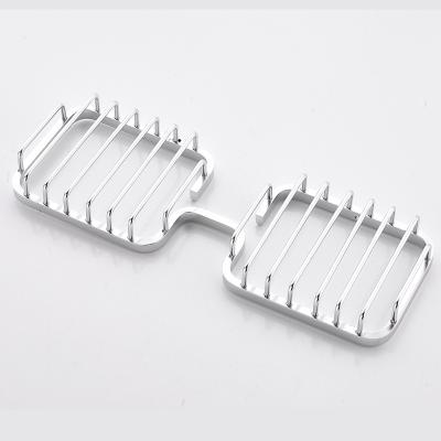 China Wall Mounted Aluminum Box Storage Space Bathroom Soap Holder Soap Box Without Viable Soap Hole for sale