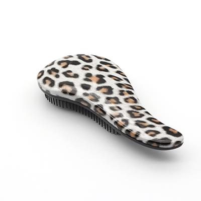 China Fashionable Hairstyle Leopard Print Detangling Sweep Tamer Massage Brush Comb Shampoo Brush for sale