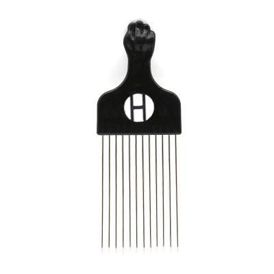 China Professional Strong Flexible Metal Hair Styling Tools Long Pik Smooth Finish Styling Comb for sale