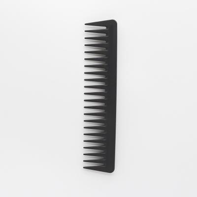 China Customizable Wide Hair Salon Barber Oil Head Comb Logo Heat Resistant Carbon Extra Hairdressing Tooth Comb for sale